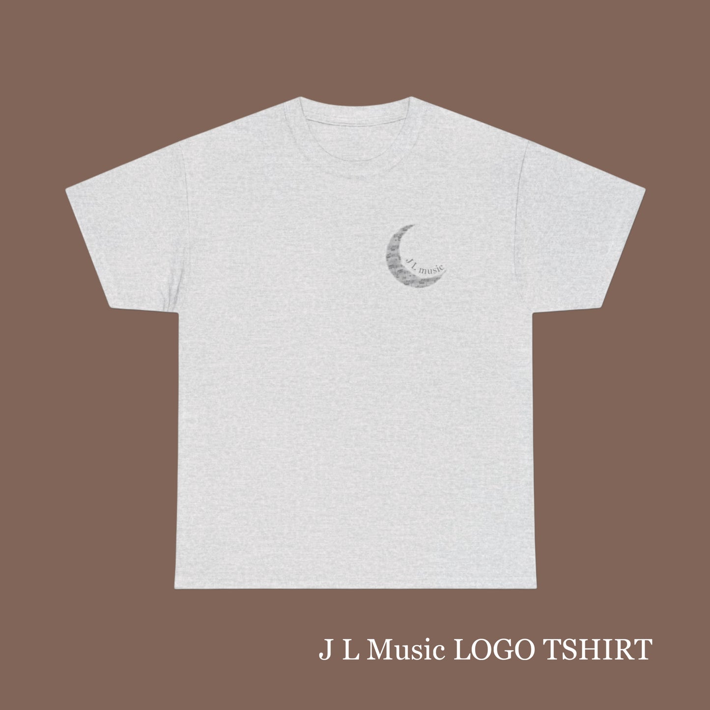 LOGO TSHIRT JLMusic (white or light grey) (SHIP FROM UK)