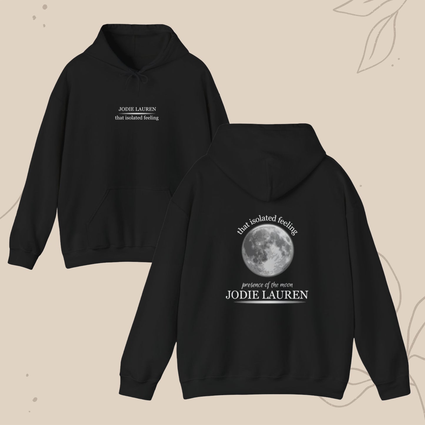 TIF Hoodie (black/dark grey) front + back (SHIP FROM USA)