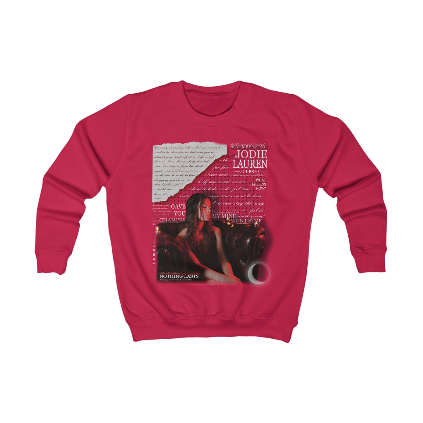 (@) Youth Jodie Lauren EP Sweatshirt - red/black/dark grey