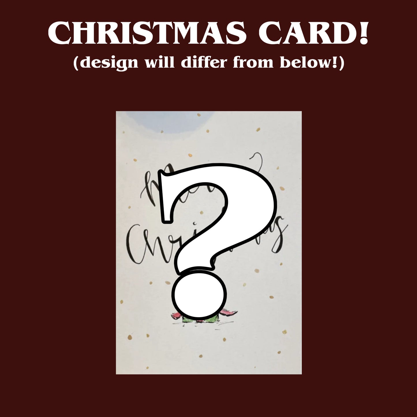 (NEW) Christmas Card from Jodie!