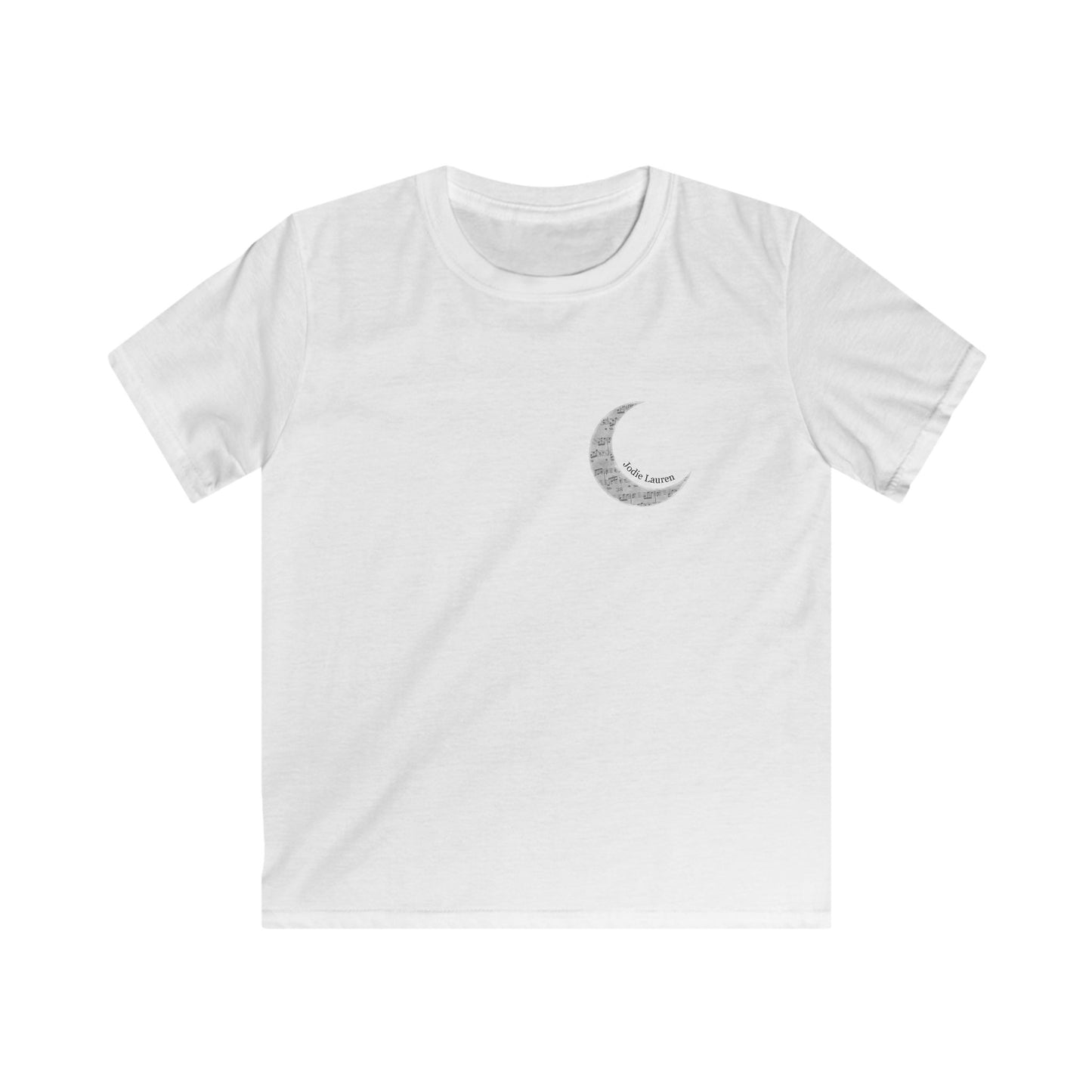 Kids Double Sided Moon Tshirt - white/light grey (updated)