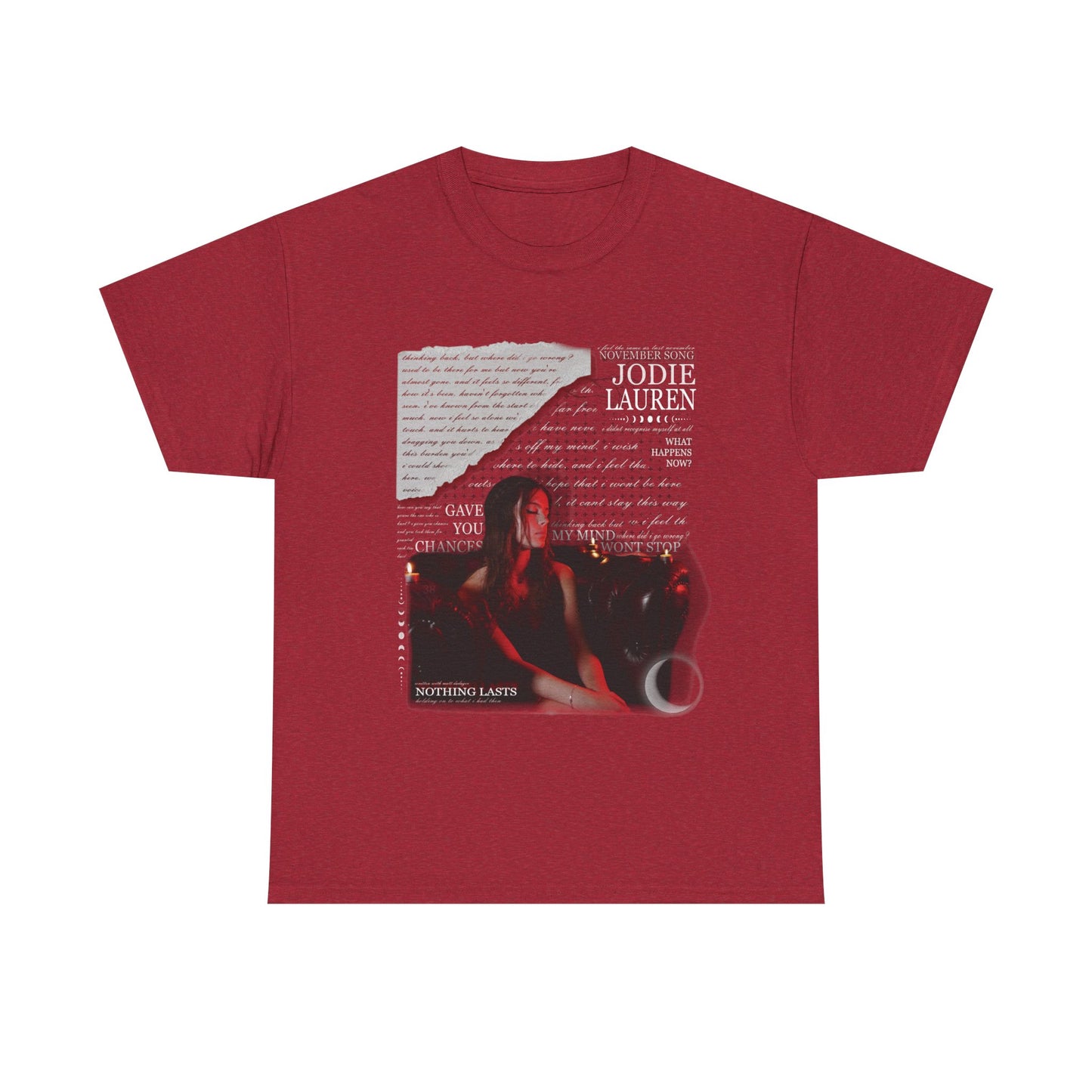 0 Jodie Lauren EP TSHIRT - red/black/dark grey (SHIP FROM UK)