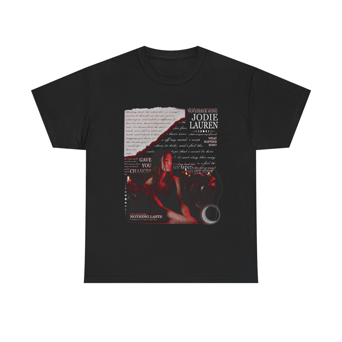 0 Jodie Lauren EP TSHIRT - red/black/dark grey (SHIP FROM UK)