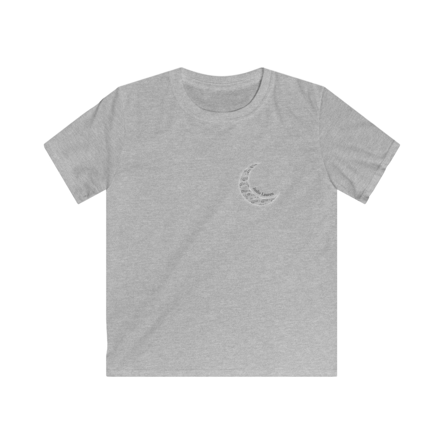 Kids Double Sided Moon Tshirt - white/light grey (updated)