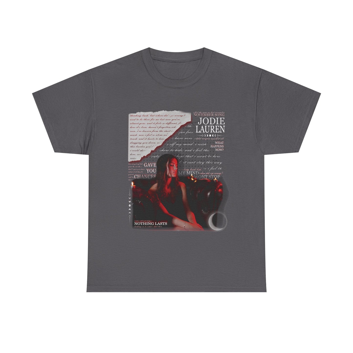0 Jodie Lauren EP TSHIRT - red/black/dark grey (SHIP FROM UK)