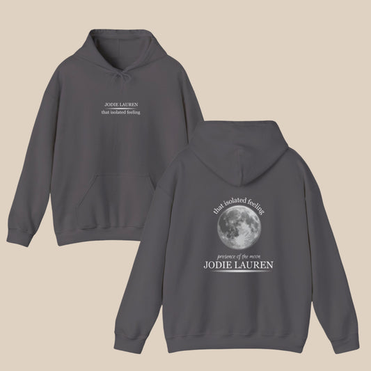 TIF Hoodie (black/dark grey) front + back (SHIP FROM UK)