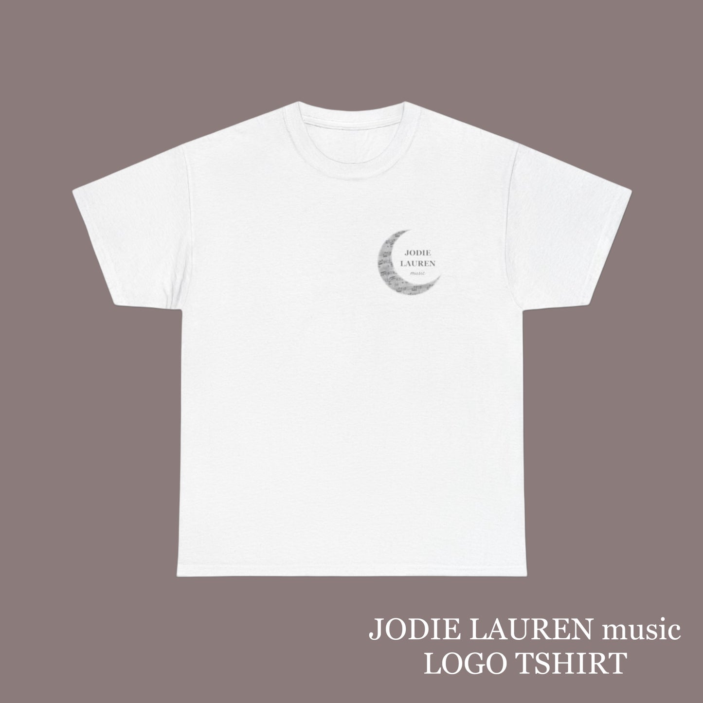 LOGO TSHIRT Jodie Lauren Music (white/light grey) (SHIP FROM UK)