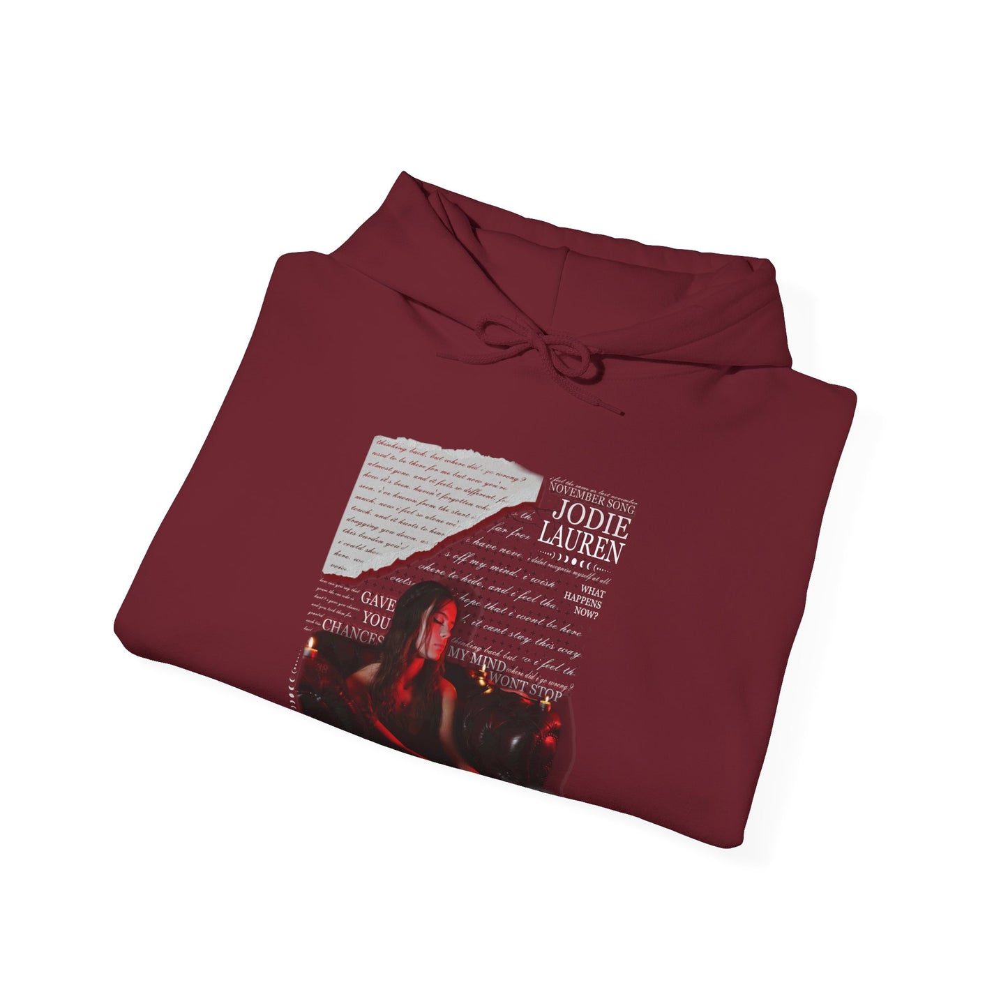 (UK) Jodie Lauren EP HOODIE - red/black/dark grey 1 side