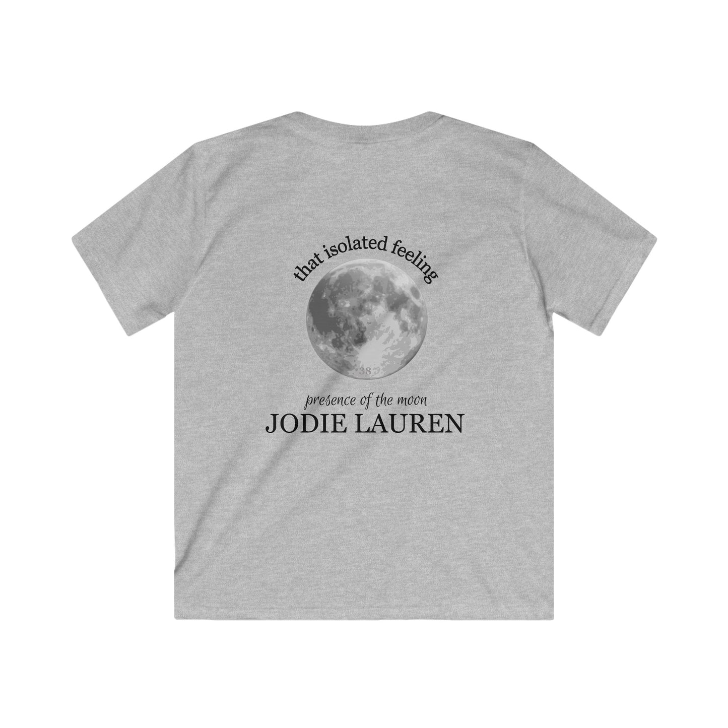 Kids Double Sided Moon Tshirt - white/light grey (updated)