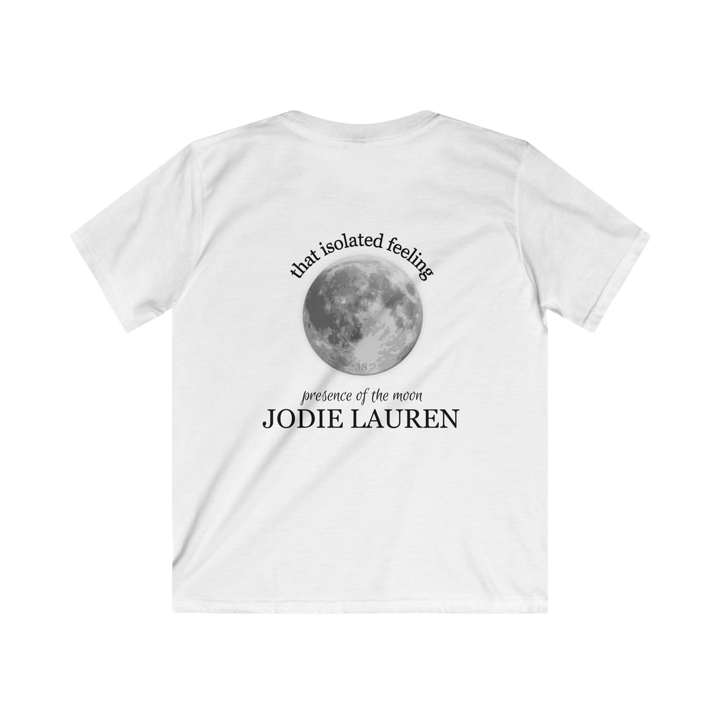 Kids Double Sided Moon Tshirt - white/light grey (updated)