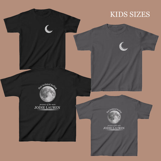 Kids Double Sided Moon Tshirt - black/dark grey (updated)