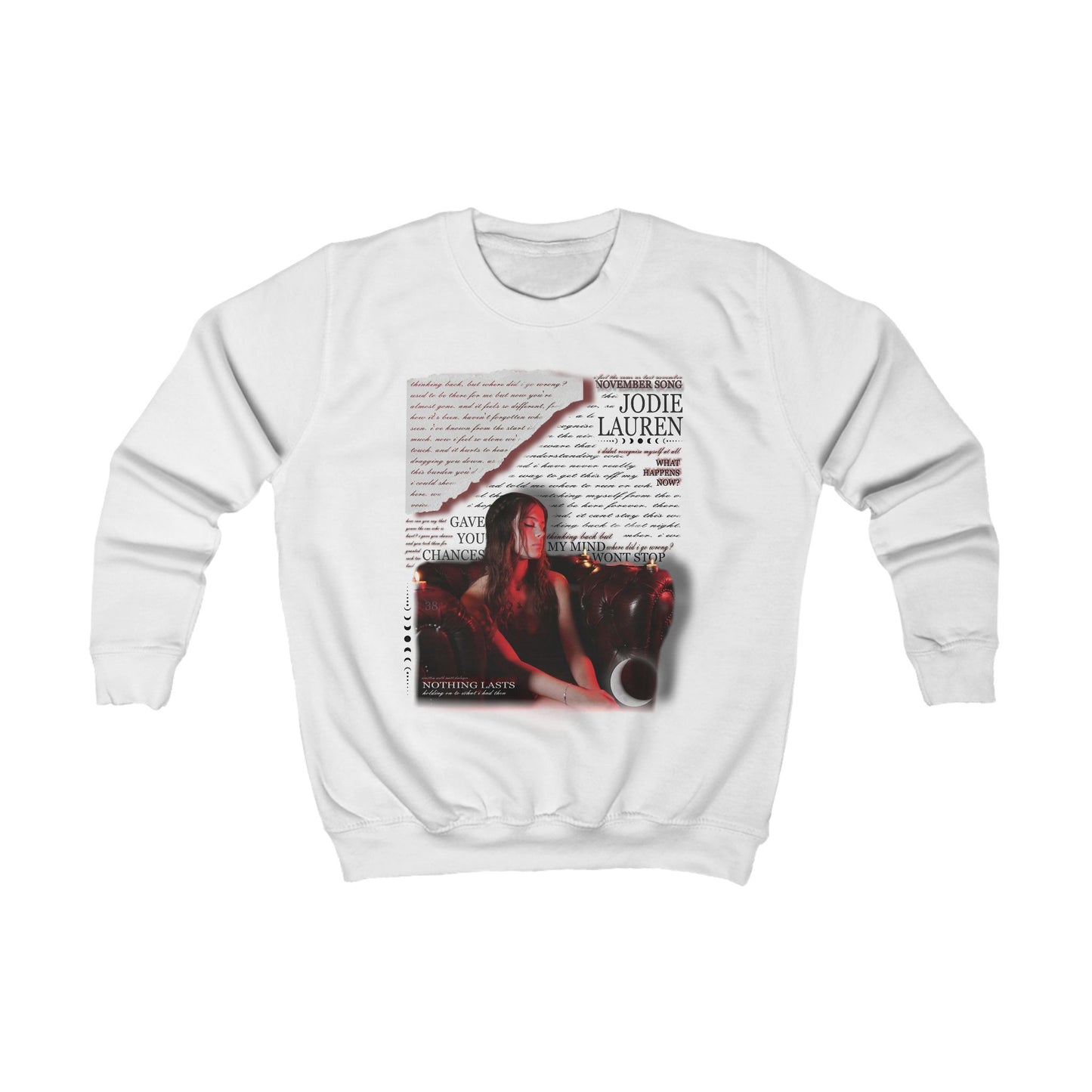 (@) Youth Jodie Lauren EP Sweatshirt - white/light grey