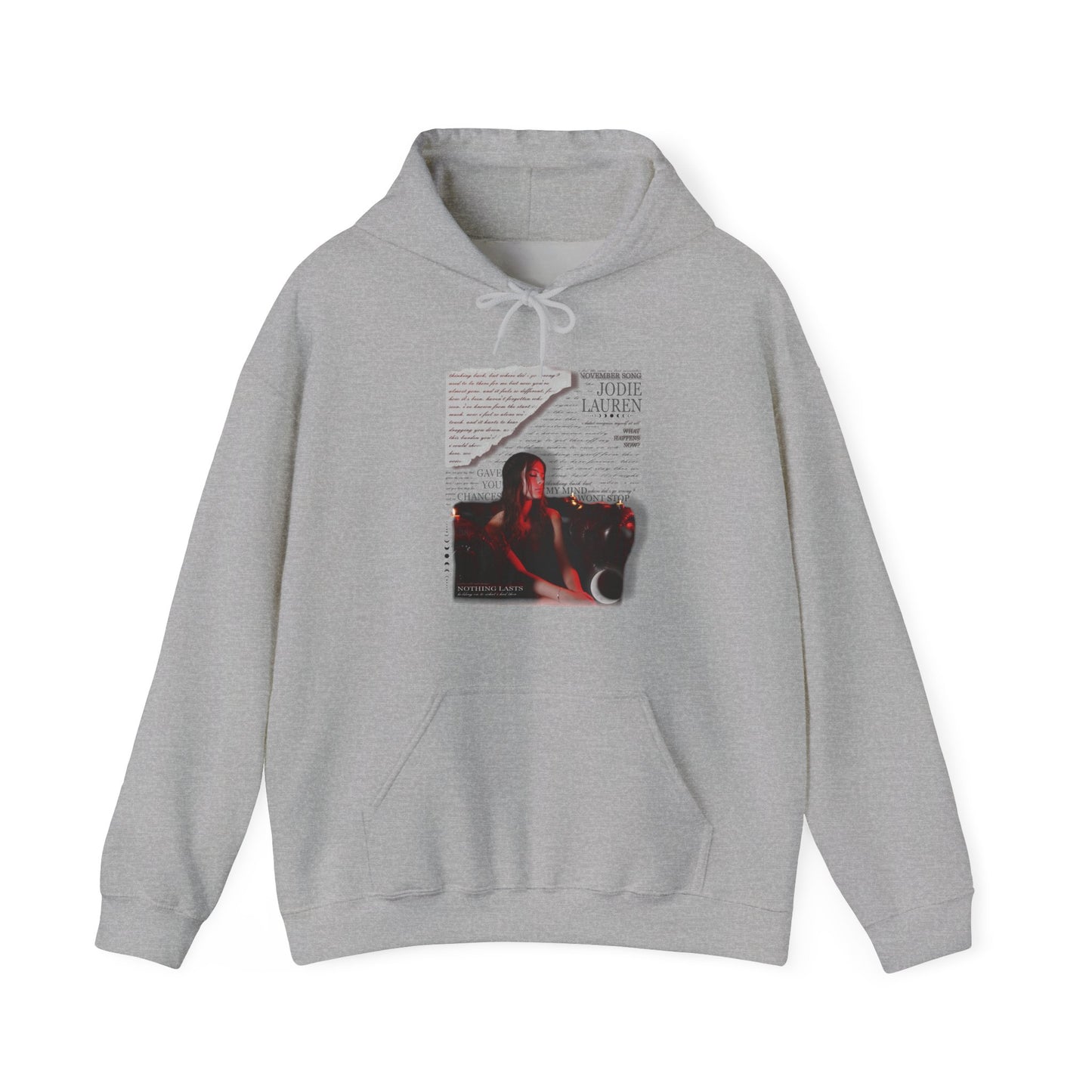 (USA) Jodie Lauren EP HOODIE - white/grey