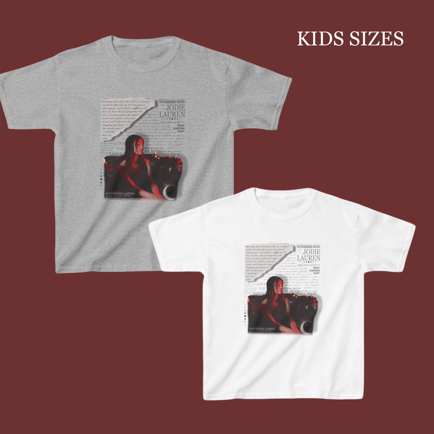 (!) Kids Jodie Lauren EP Tshirt - white/light grey (updated)