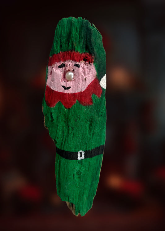 XMAS WOODEN PIECE ORNAMENT - ELF