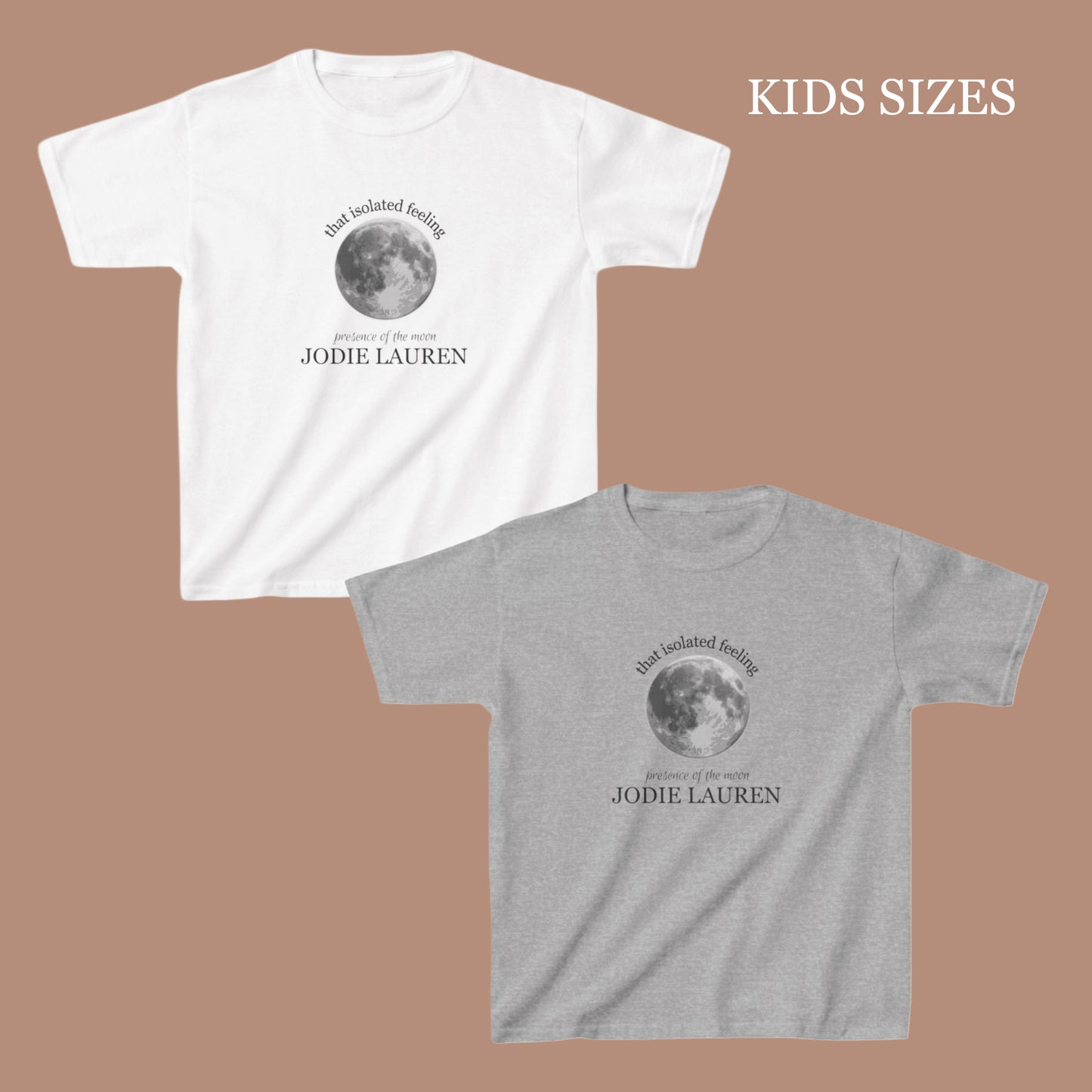 Kids TIF MOON Tshirt - white/light grey (updated)
