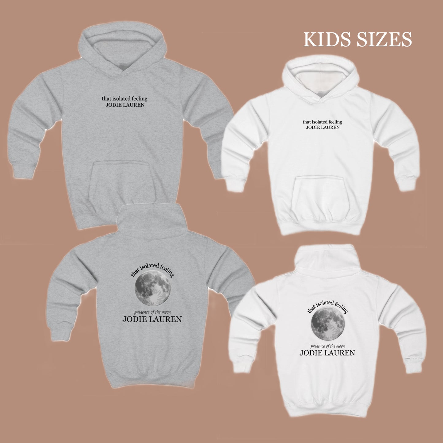 Kids TIF HOODIE - white/light grey (updated)