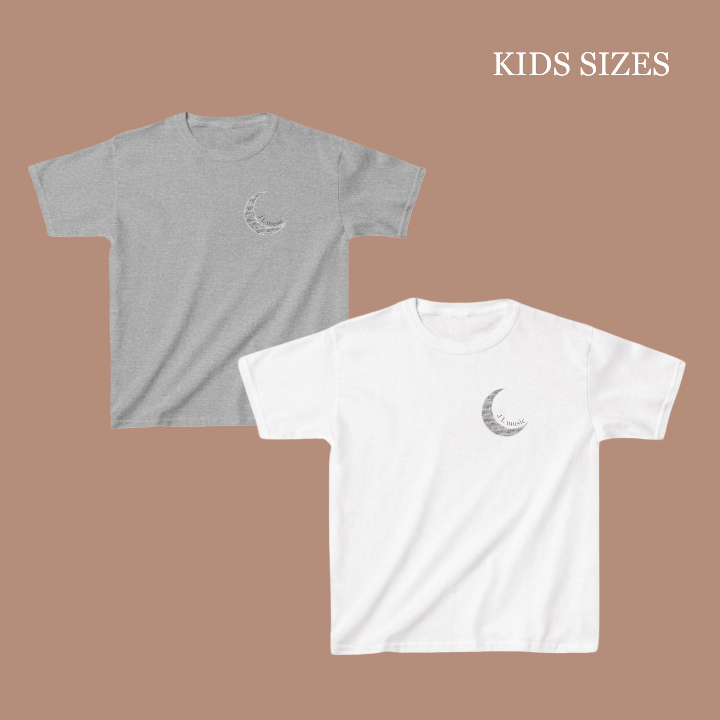 Kids LOGO JLMusic Tshirt - white/light grey (updated)