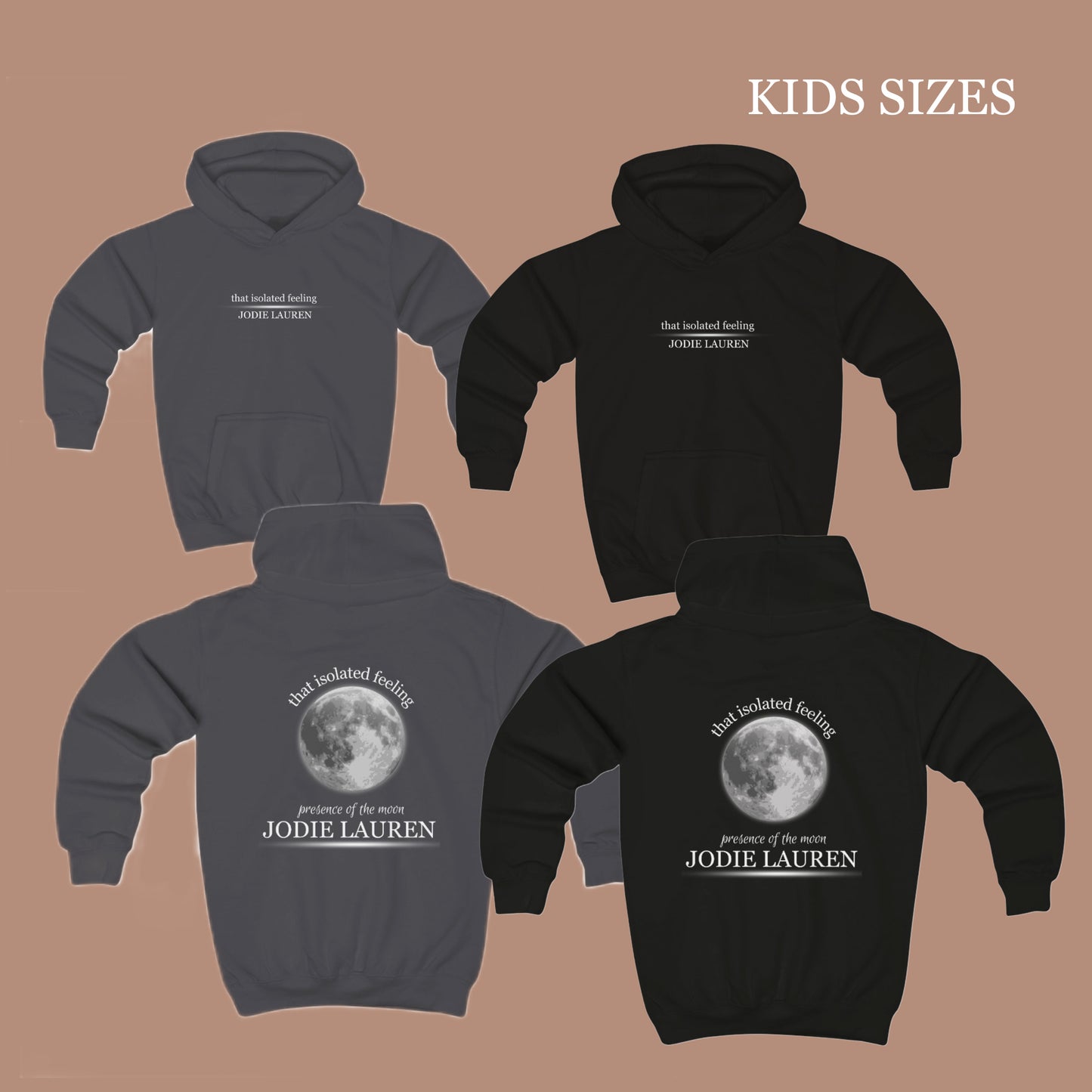 Kids TIF HOODIE - dark grey/black (updated)