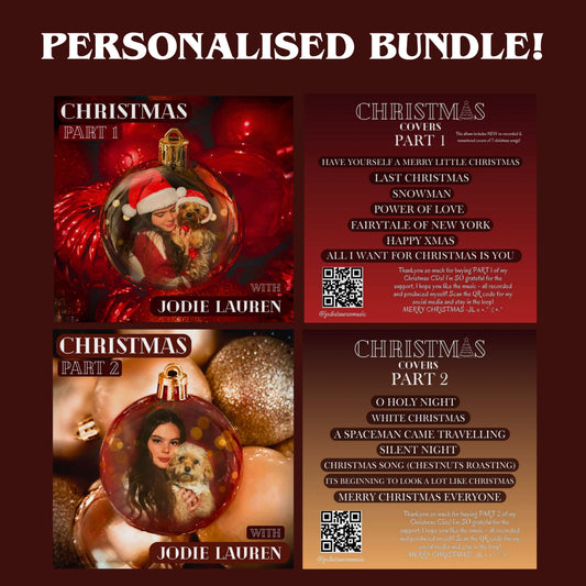 3 XMAS BUNDLE - 2 personalised cds