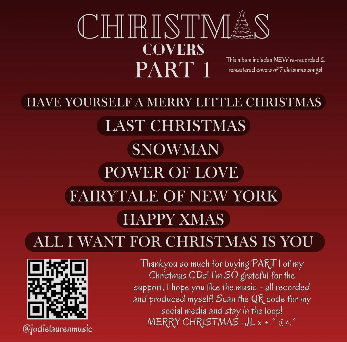 3 XMAS BUNDLE - 2 personalised cds