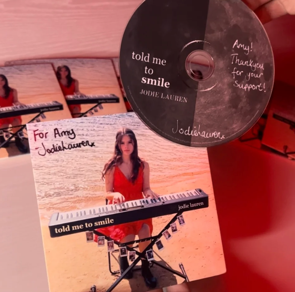 TOLD ME TO SMILE - personalised & signed CD