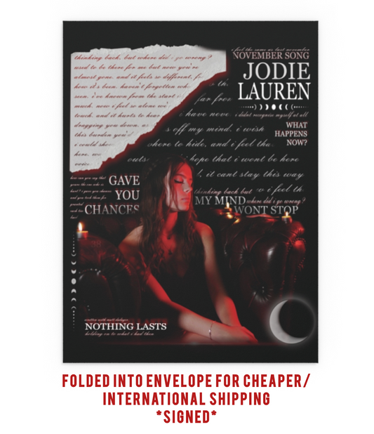 1 (UK/INTER) FOLDED SIGNED EP POSTER